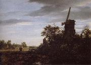 Jacob van Ruisdael A Windmill near Fields china oil painting reproduction